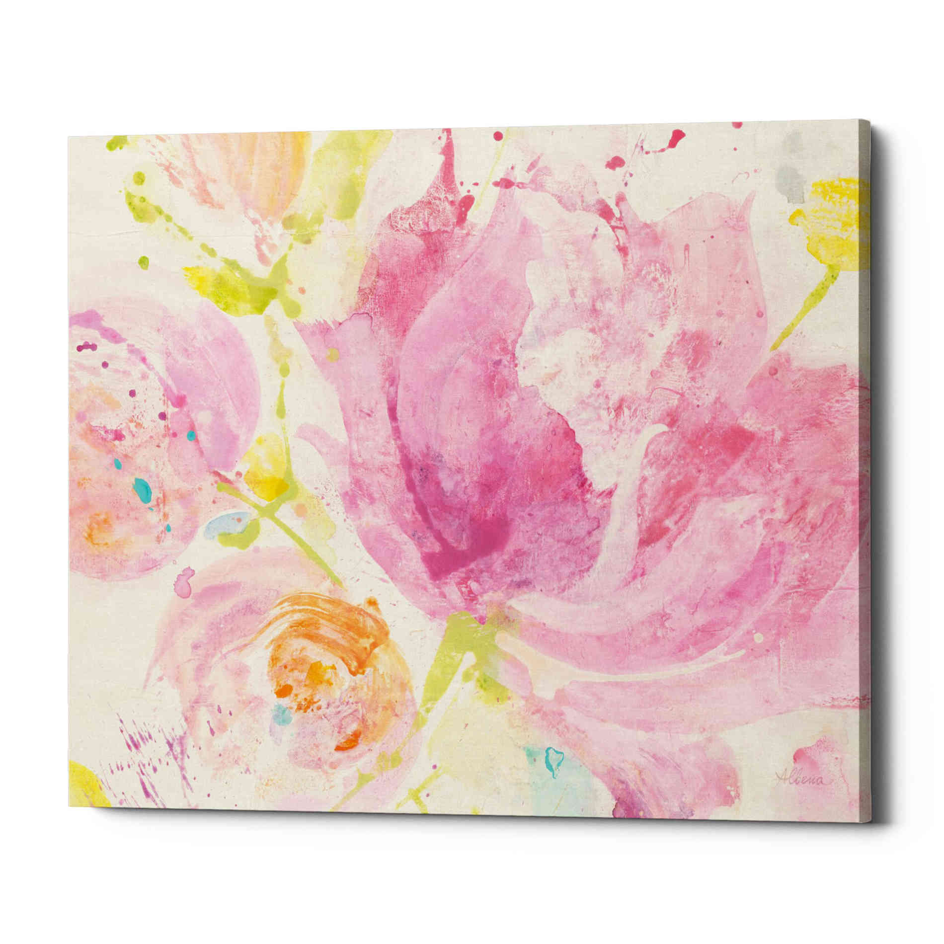 'Spring Abstracts Florals II' by Albena Hristova, Canvas Wall Art