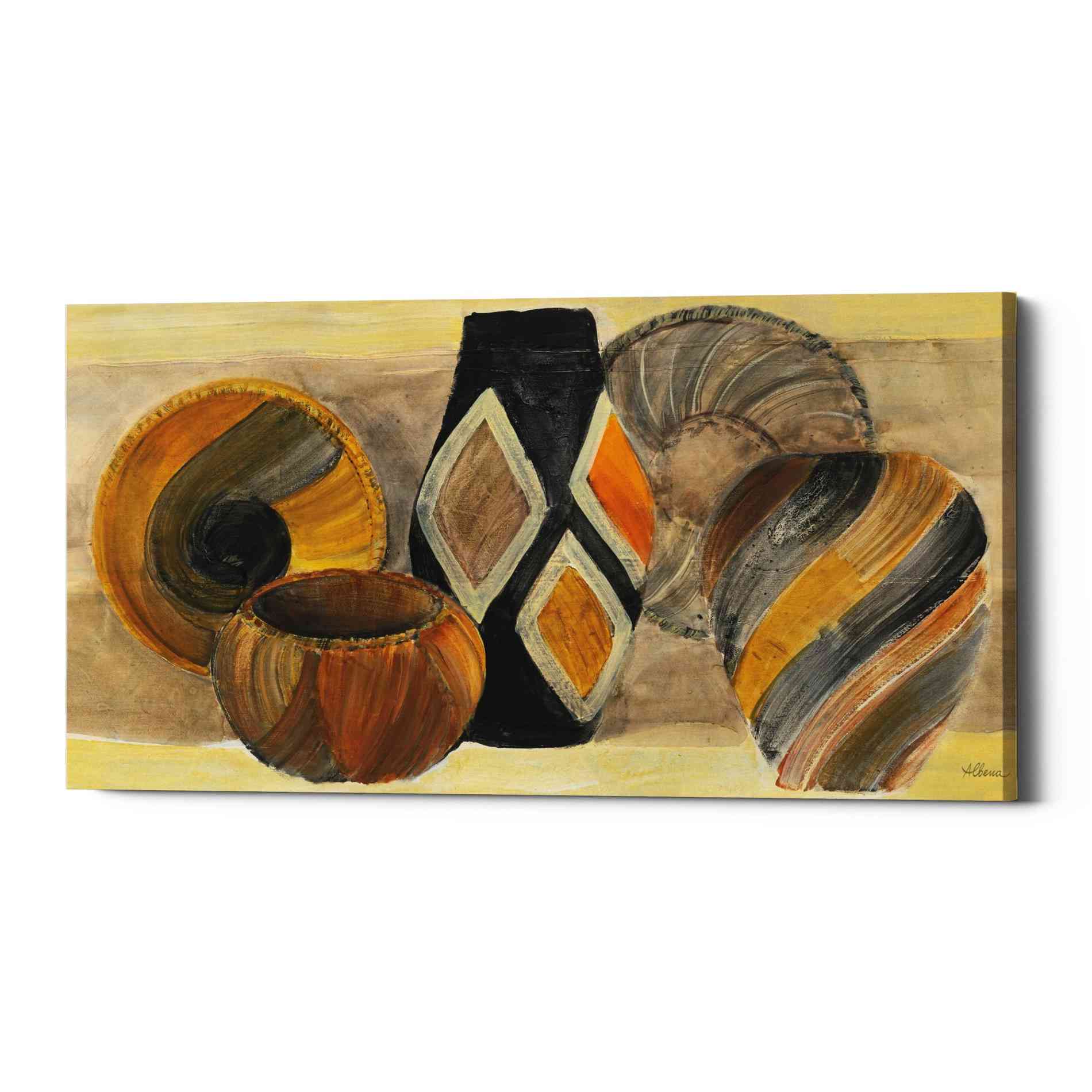 'Swirling Still Life' by Albena Hristova, Canvas Wall Art