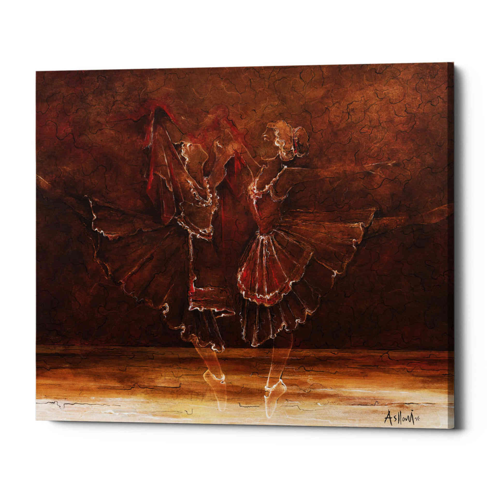 'Ballerinas' by Samedin Asllani, Canvas Wall Art