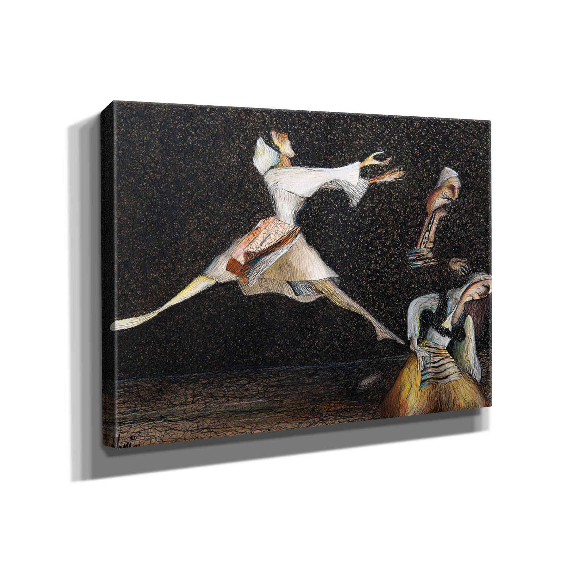 'Cuca e Maleve' by Samedin Asllani, Canvas Wall Art