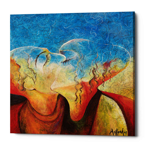 Image of 'The Kiss' by Samedin Asllani, Canvas Wall Art