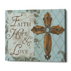 'Faith Hope Love' by Lisa Audit, Canvas Wall Art,