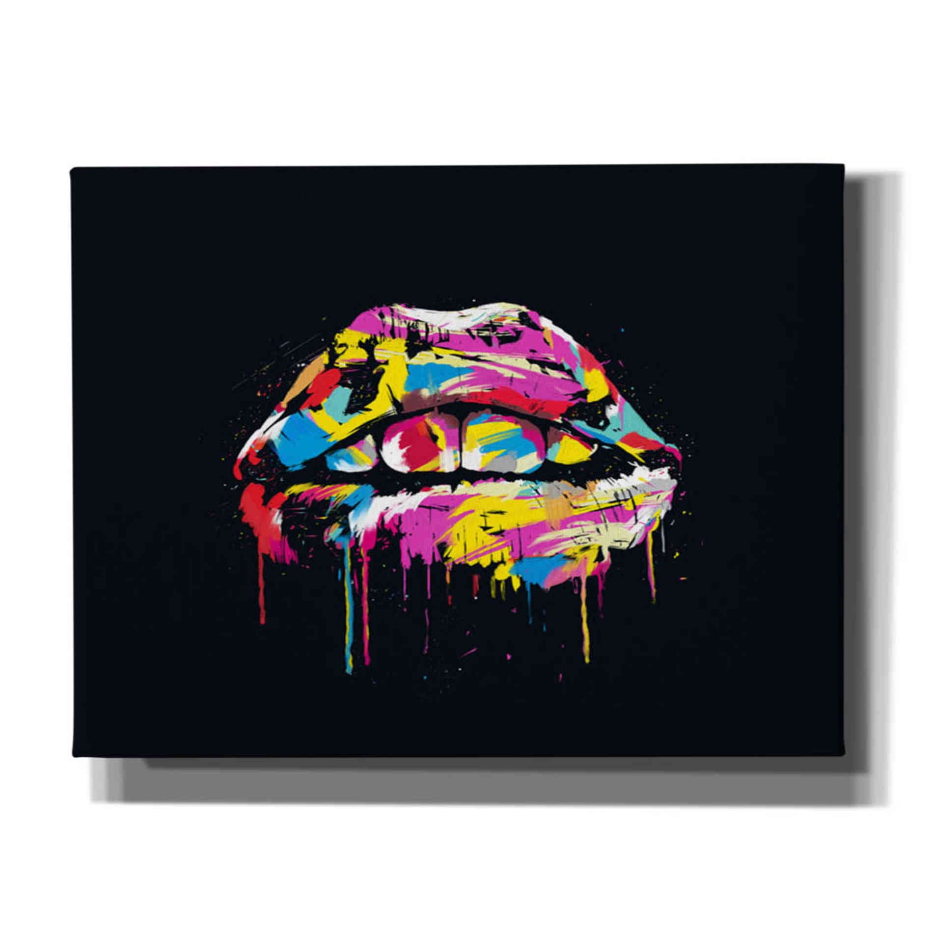 'Colorful Lips' by Balazs Solti, Giclee Canvas Wall Art