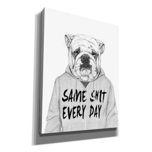 'Same Shit Everyday' by Balazs Solti, Giclee Canvas Wall Art