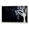 'Wood Series: Birds and Tree, Inverted Silhouettes' Canvas Wall Art
