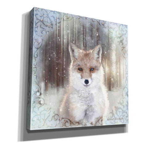 Image of 'Enchanted Winter Fox' by Bluebird Barn, Canvas Wall Art,Size 1 Sqaure