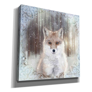 'Enchanted Winter Fox' by Bluebird Barn, Canvas Wall Art,Size 1 Sqaure