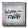 'Christmas Tractor' by Bluebird Barn, Canvas Wall Art,Size 1 Sqaure