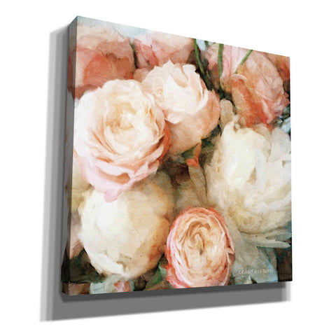 Image of 'English Rose Garden' by Bluebird Barn, Canvas Wall Art,Size 1 Sqaure