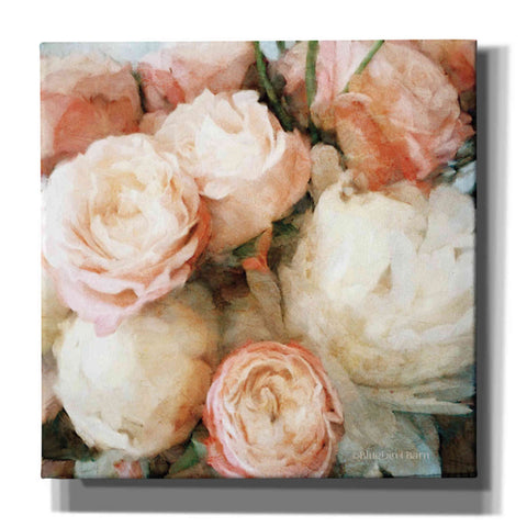 Image of 'English Rose Garden' by Bluebird Barn, Canvas Wall Art,Size 1 Sqaure