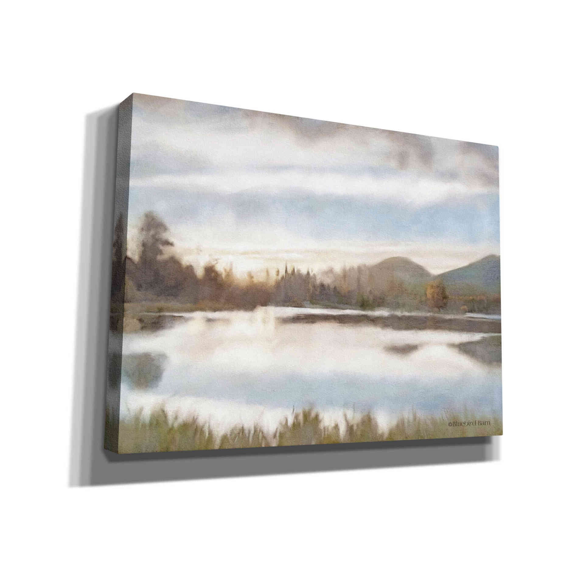 'Lakeview Sunset Landscape' by Bluebird Barn, Canvas Wall Art,Size C Landscape