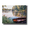 'Rowboat Pond Landscape' by Bluebird Barn, Canvas Wall Art,Size C Landscape