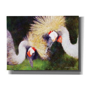 'Two Cranes' by Bluebird Barn, Canvas Wall Art,Size B Landscape