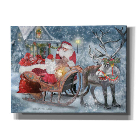 Image of 'Santa's Little Helper' by Bluebird Barn, Canvas Wall Art,Size B Landscape