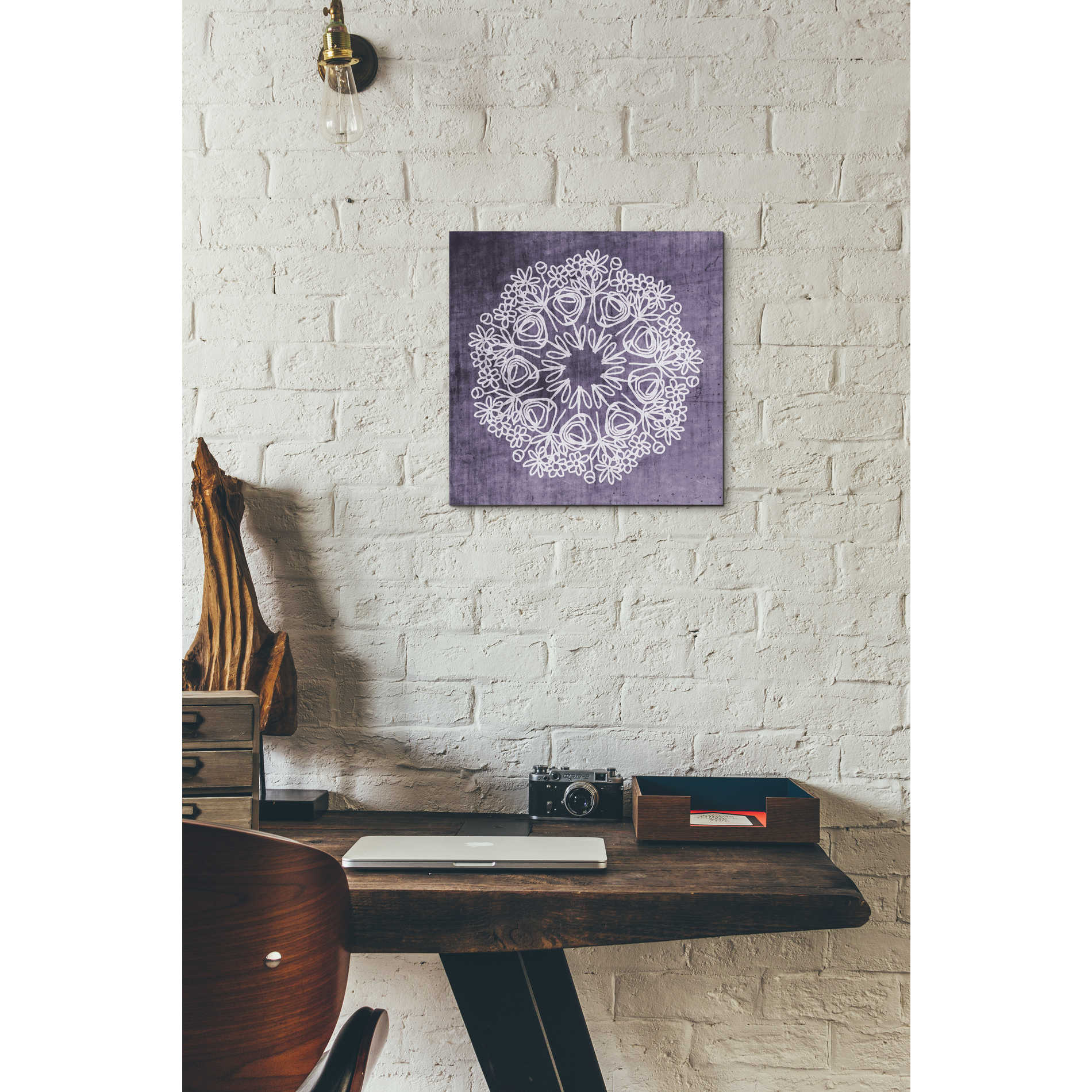 'Boho Glow Mandala II' by Linda Woods, Canvas Wall Art,12 x 12