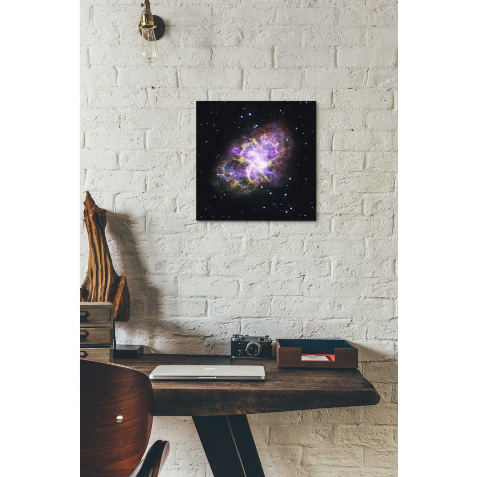 'Crab Nebula Multi-Wavelengths' Hubble Space Telescope Canvas Wall Art,12 x 12