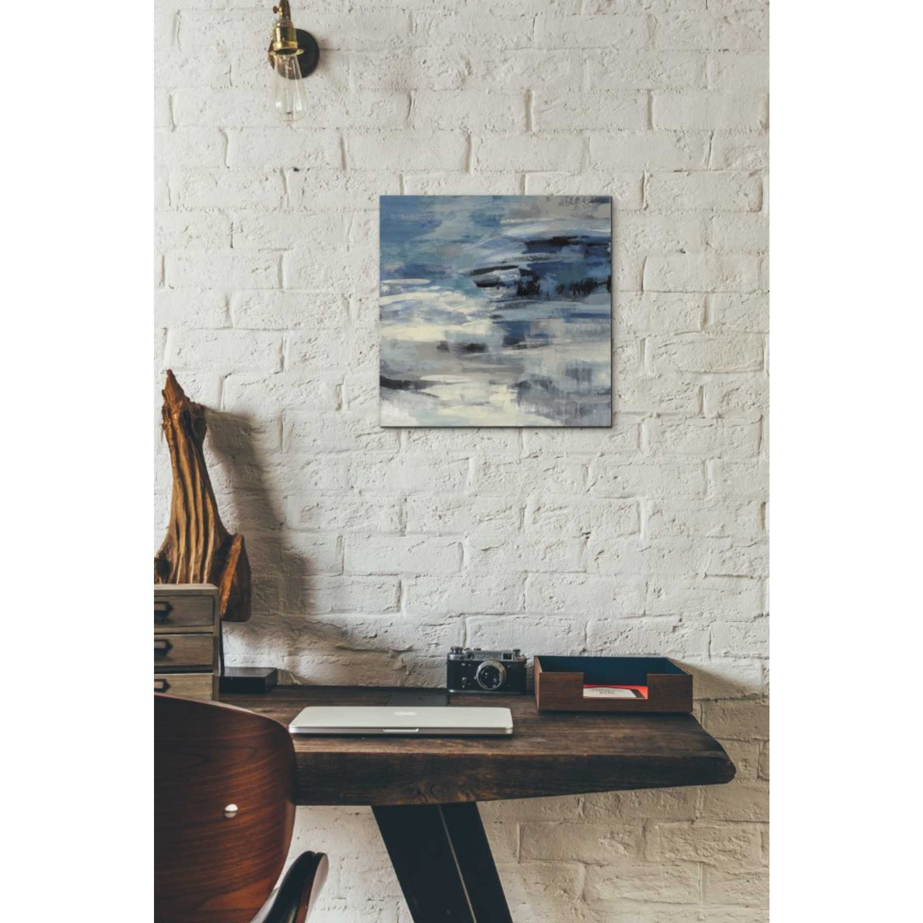 'Indigo Wave' by Silvia Vassileva, Canvas Wall Art,12 x 12