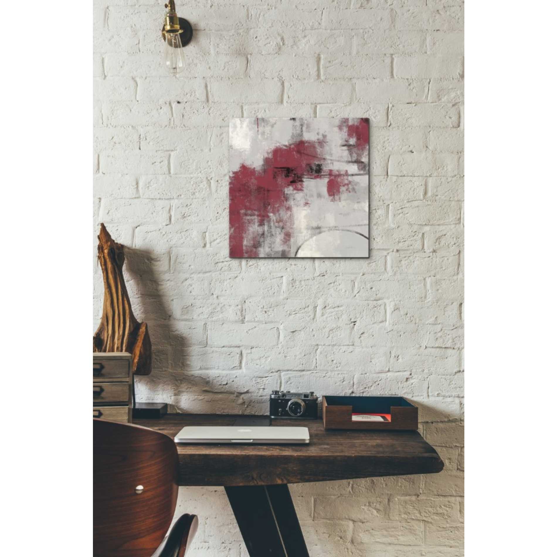 'Stone Gardens II Red' by Silvia Vassileva, Canvas Wall Art,12 x 12