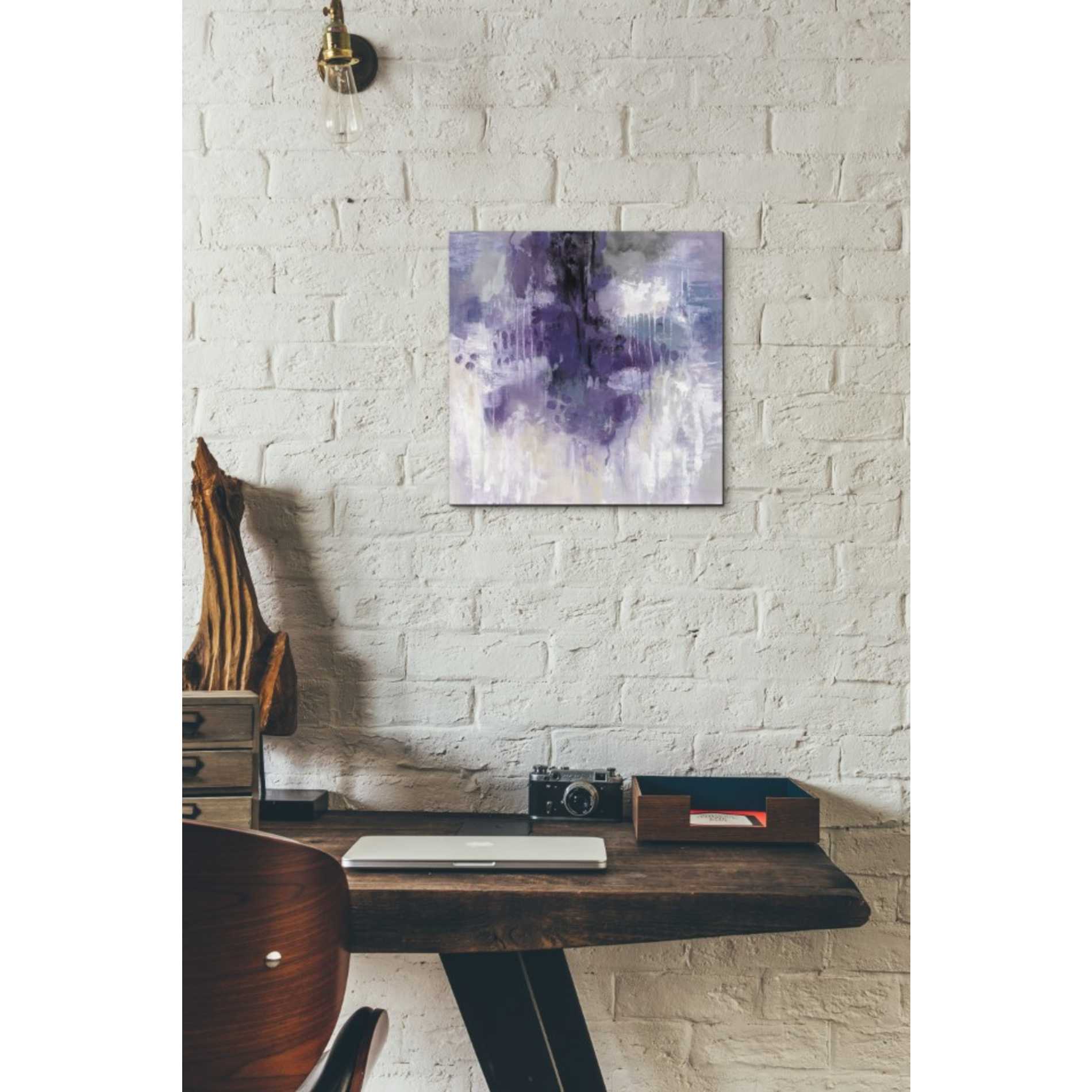 'Violet Rain' by Silvia Vassileva, Canvas Wall Art,12 x 12
