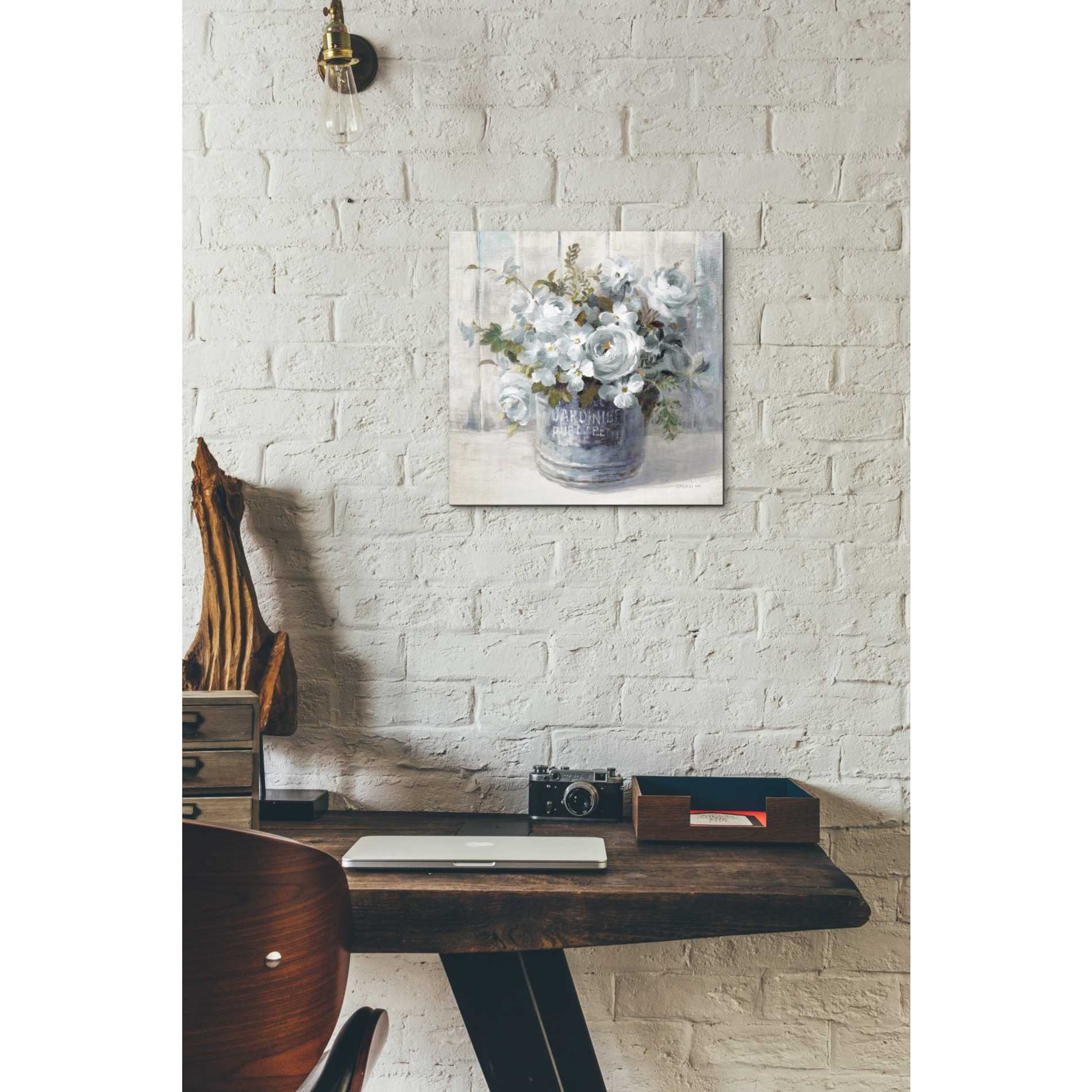 'Garden Blooms I Blue Crop' by Danhui Nai, Canvas Wall Art,12 x 12