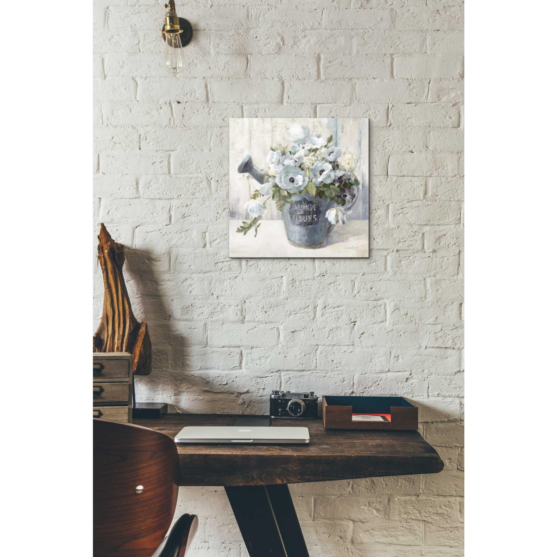 'Garden Blooms II Blue Crop' by Danhui Nai, Canvas Wall Art,12 x 12