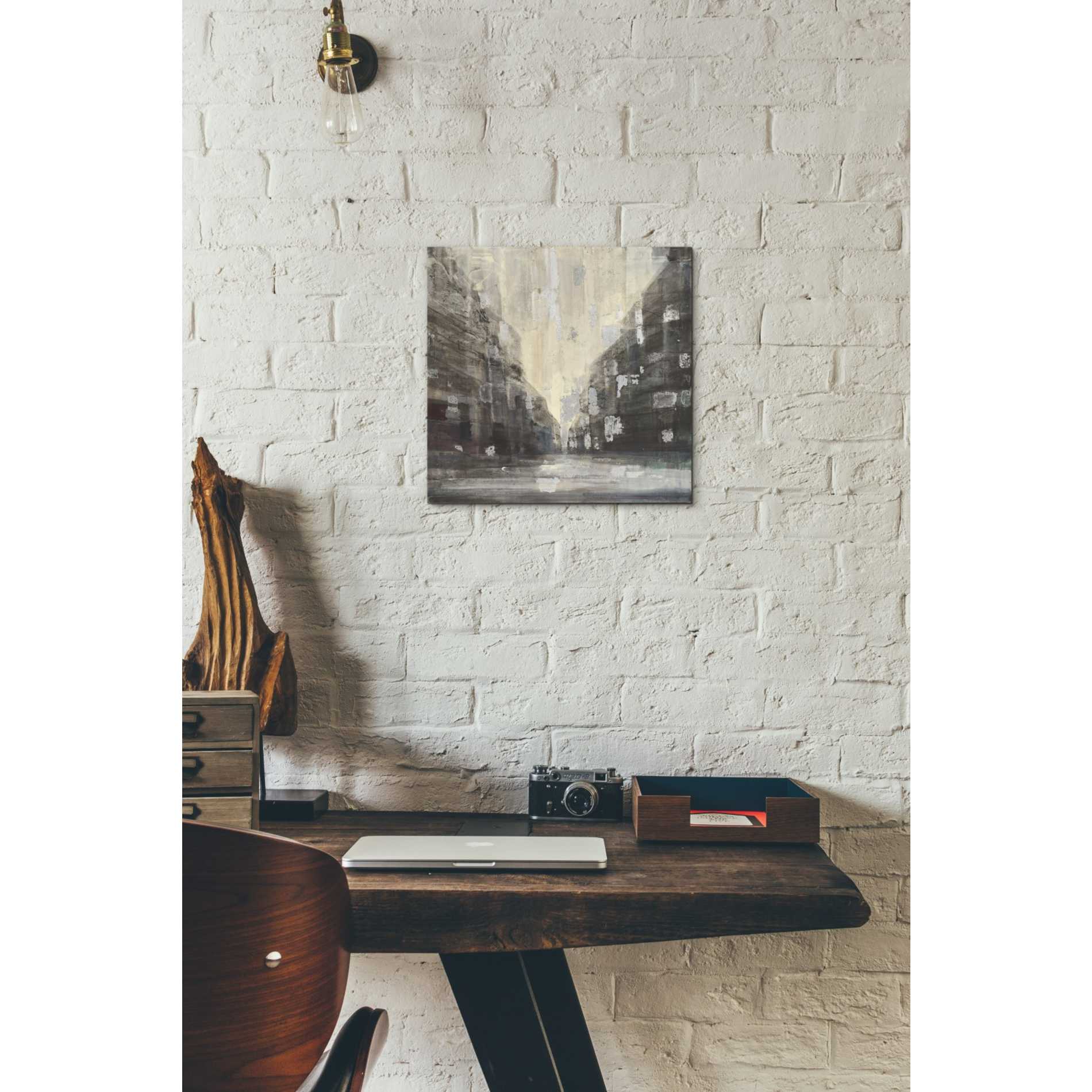 'Silver City' by Albena Hristova, Canvas Wall Art,12 x 12