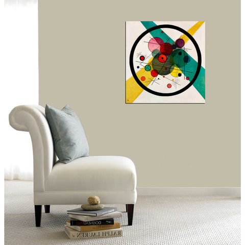 Image of 'Circles In A Circle' by Wassily Kandinsky Canvas Wall Art",12 x 12