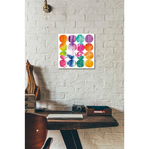 Image of 'Spring Dots Crop with White Border' by Elyse DeNeige, Canvas Wall Art,12 x 12