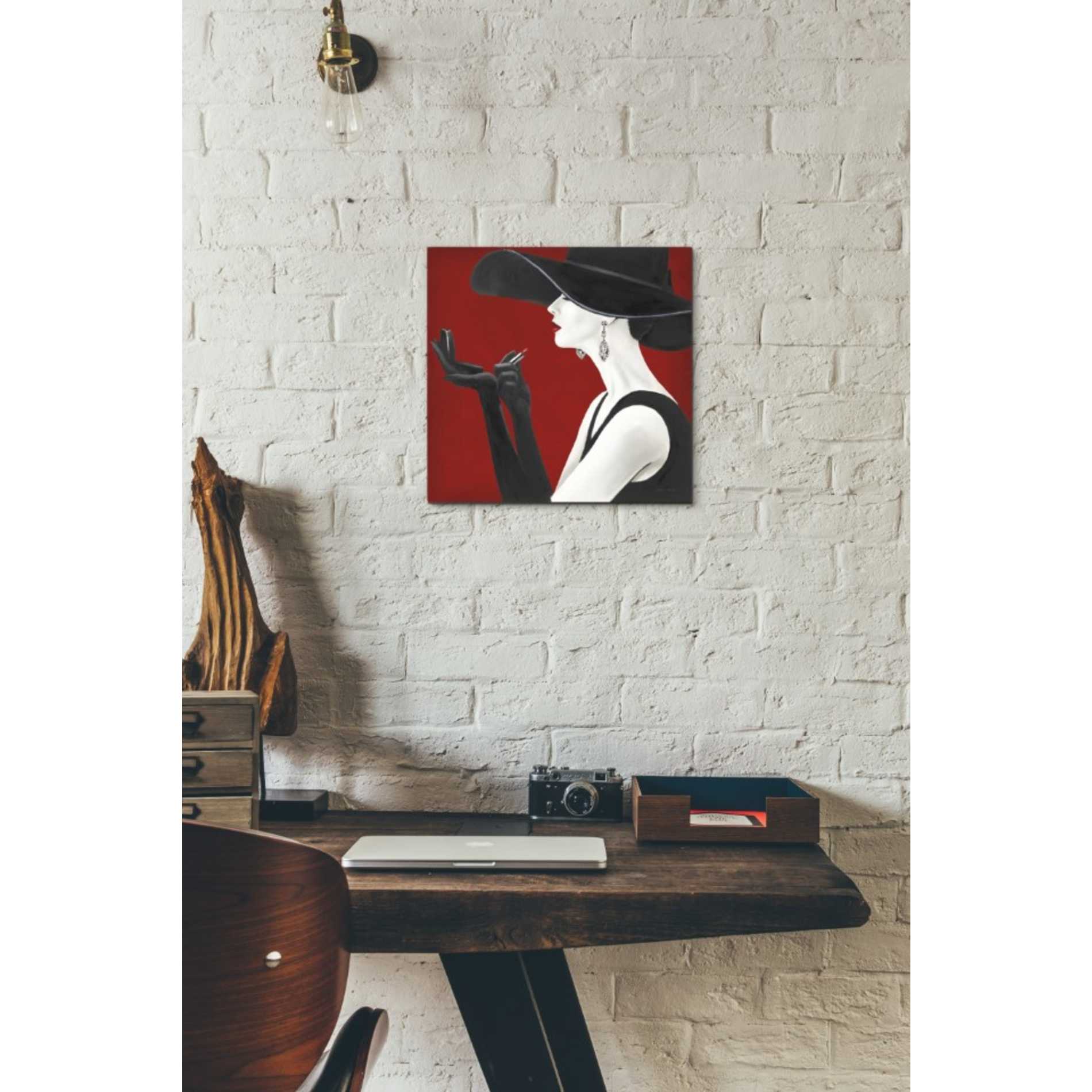 'Haute Chapeau Rouge II' by Marco Fabiano, Canvas Wall Art,12 x 12