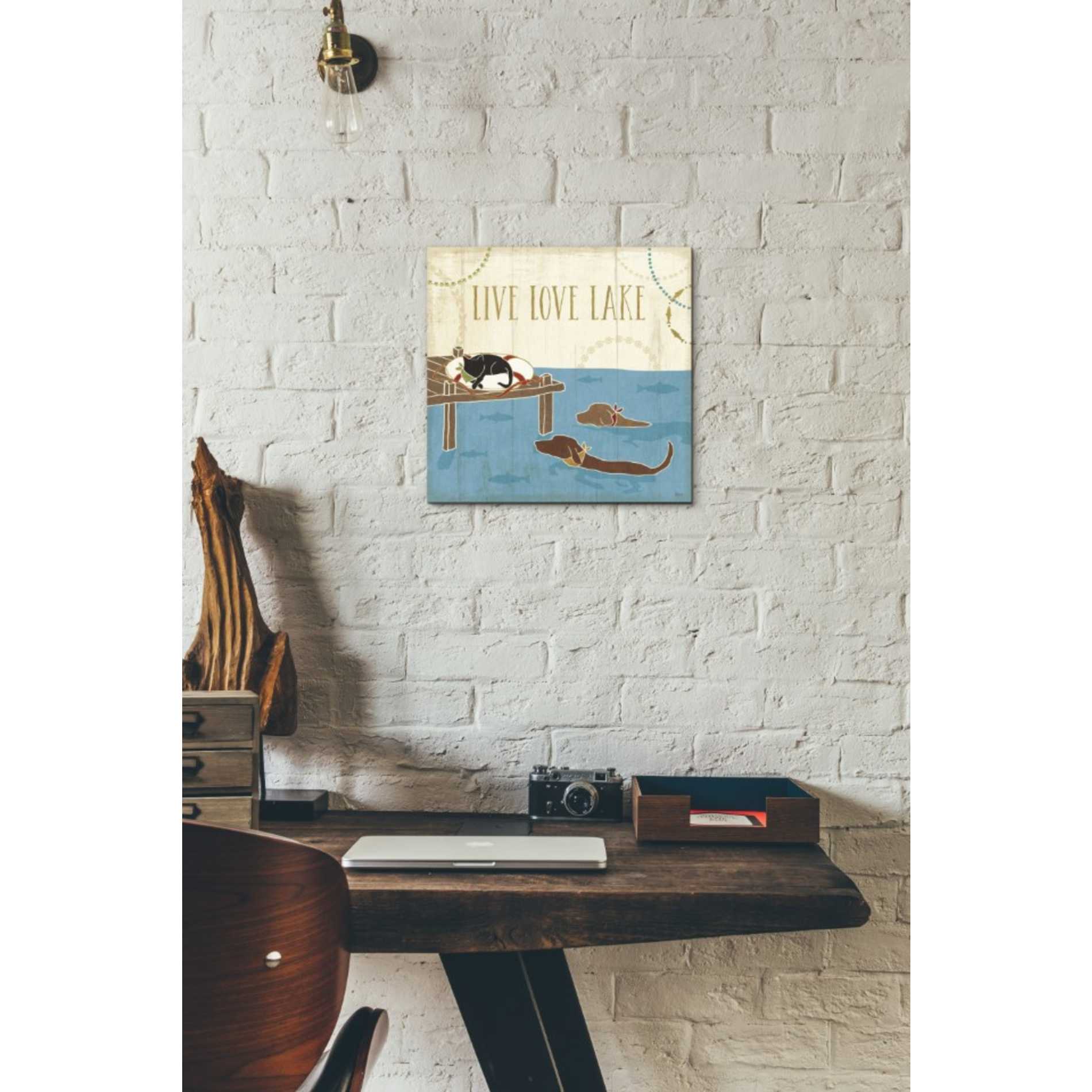 'Lake Pals V' by Veronique Charron, Canvas Wall Art,12 x 12