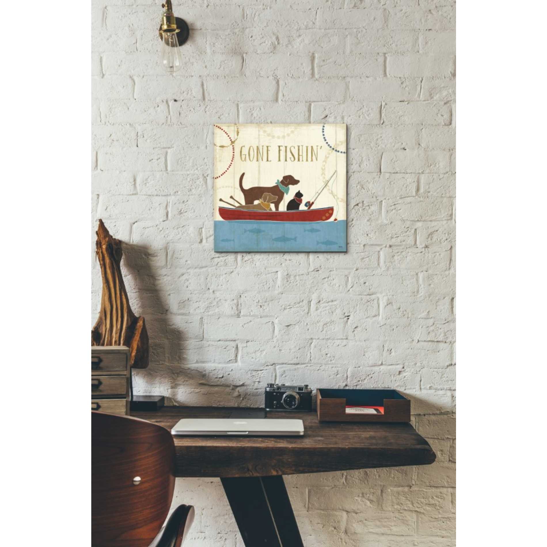 'Lake Pals III' by Veronique Charron, Canvas Wall Art,12 x 12