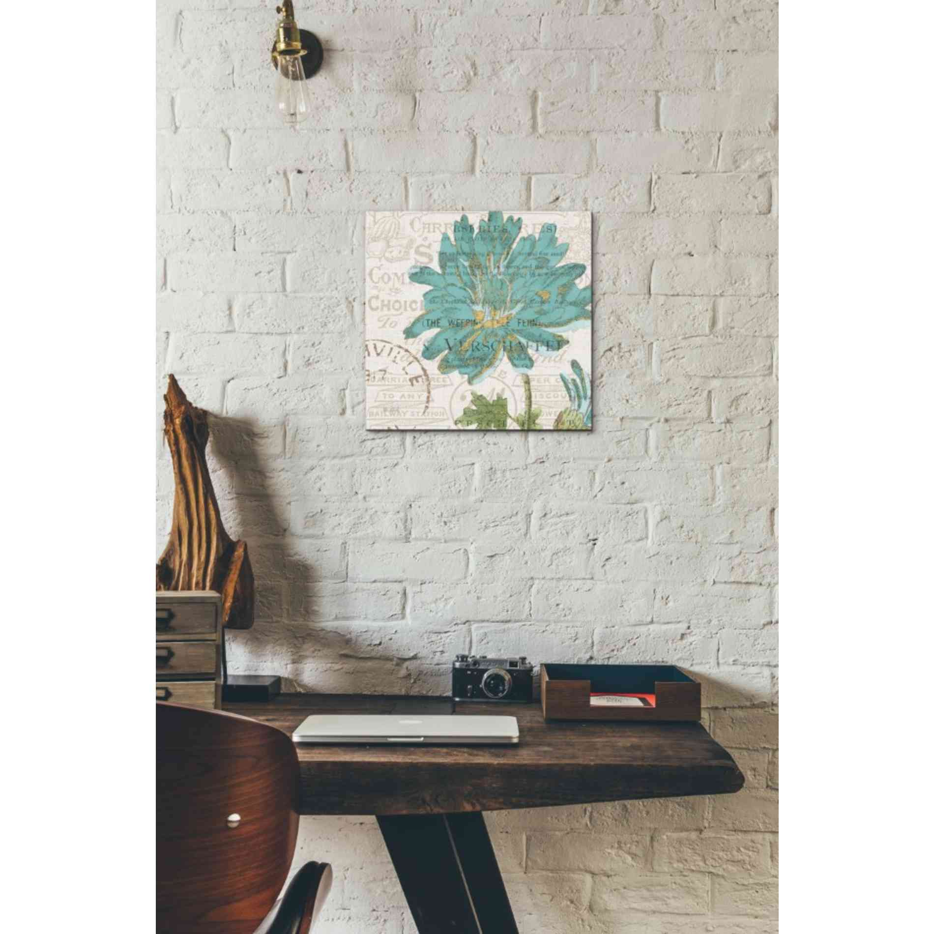'Bookshelf Botanical IV' by Katie Pertiet, Canvas Wall Art,12 x 12