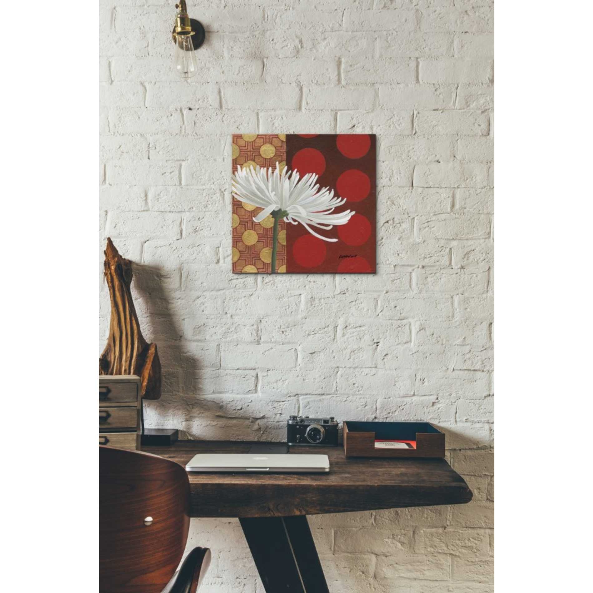 'Morning Chrysanthemum I' by Kathrine Lovell, Canvas Wall Art,12 x 12