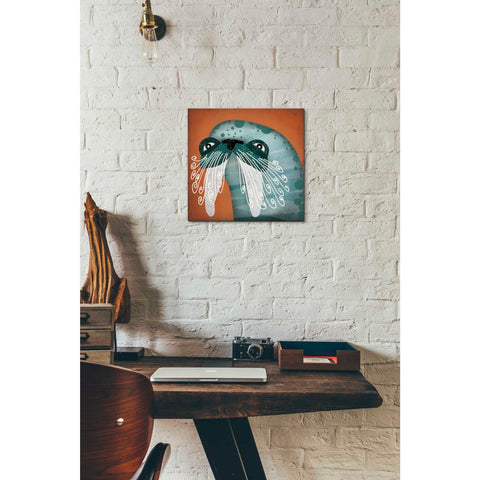 Image of 'Walrus Wow' by Ryan Fowler, Canvas Wall Art,12 x 12