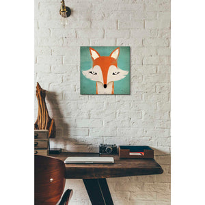 'Fox' by Ryan Fowler, Canvas Wall Art,12 x 12