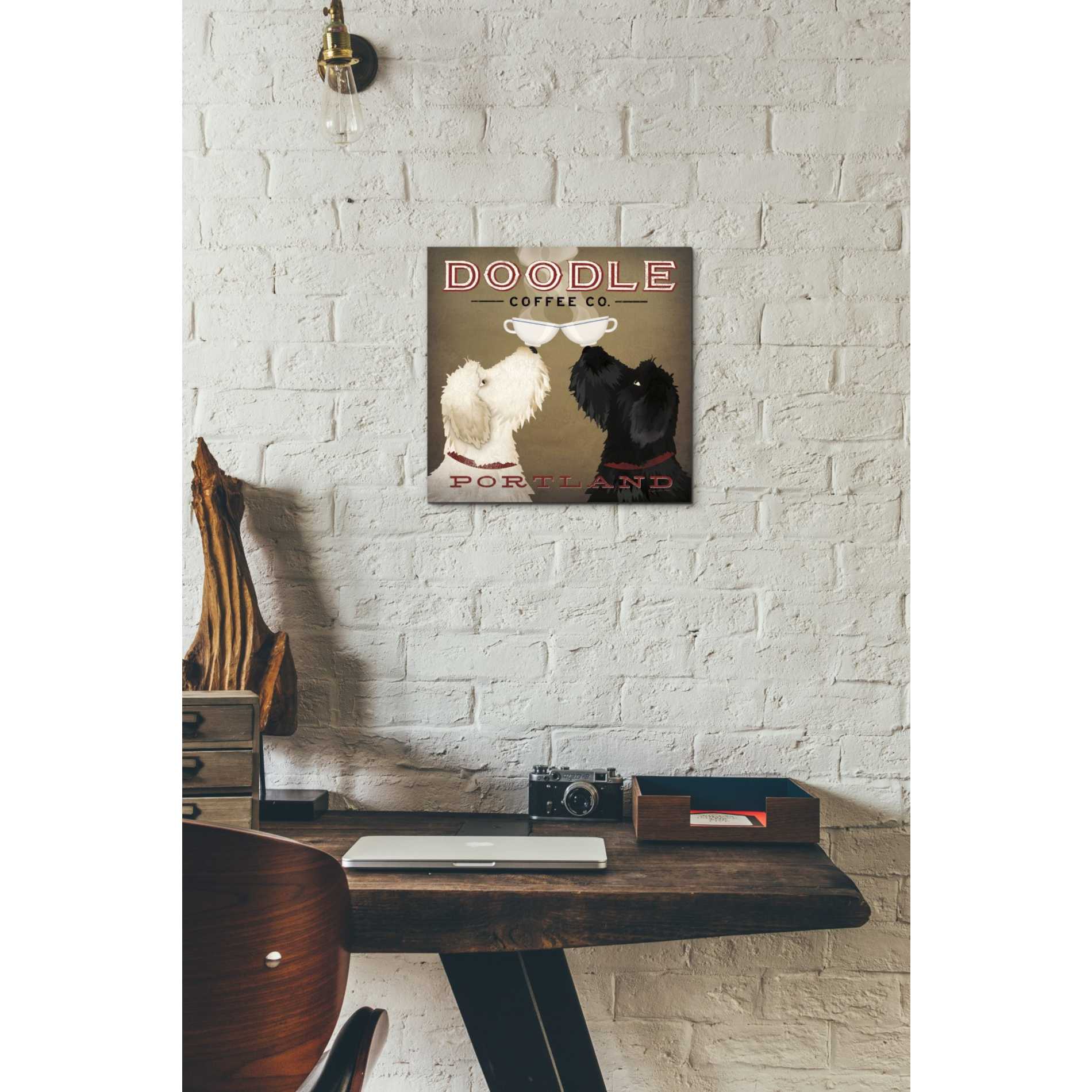 'Doodle Coffee Double IV Portland' by Ryan Fowler, Canvas Wall Art,12 x 12