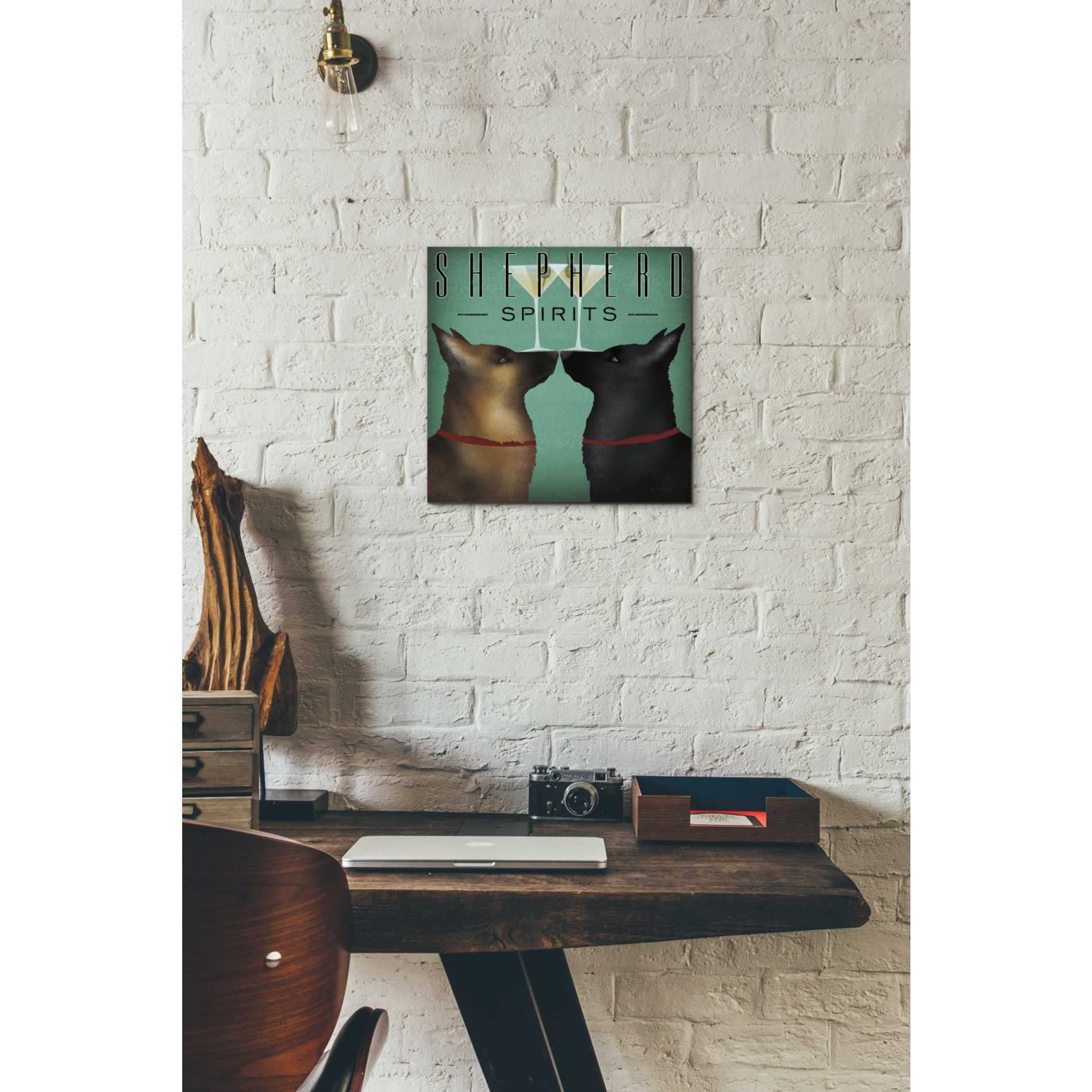 'Double Shepherd Martini' by Ryan Fowler, Canvas Wall Art,12 x 12