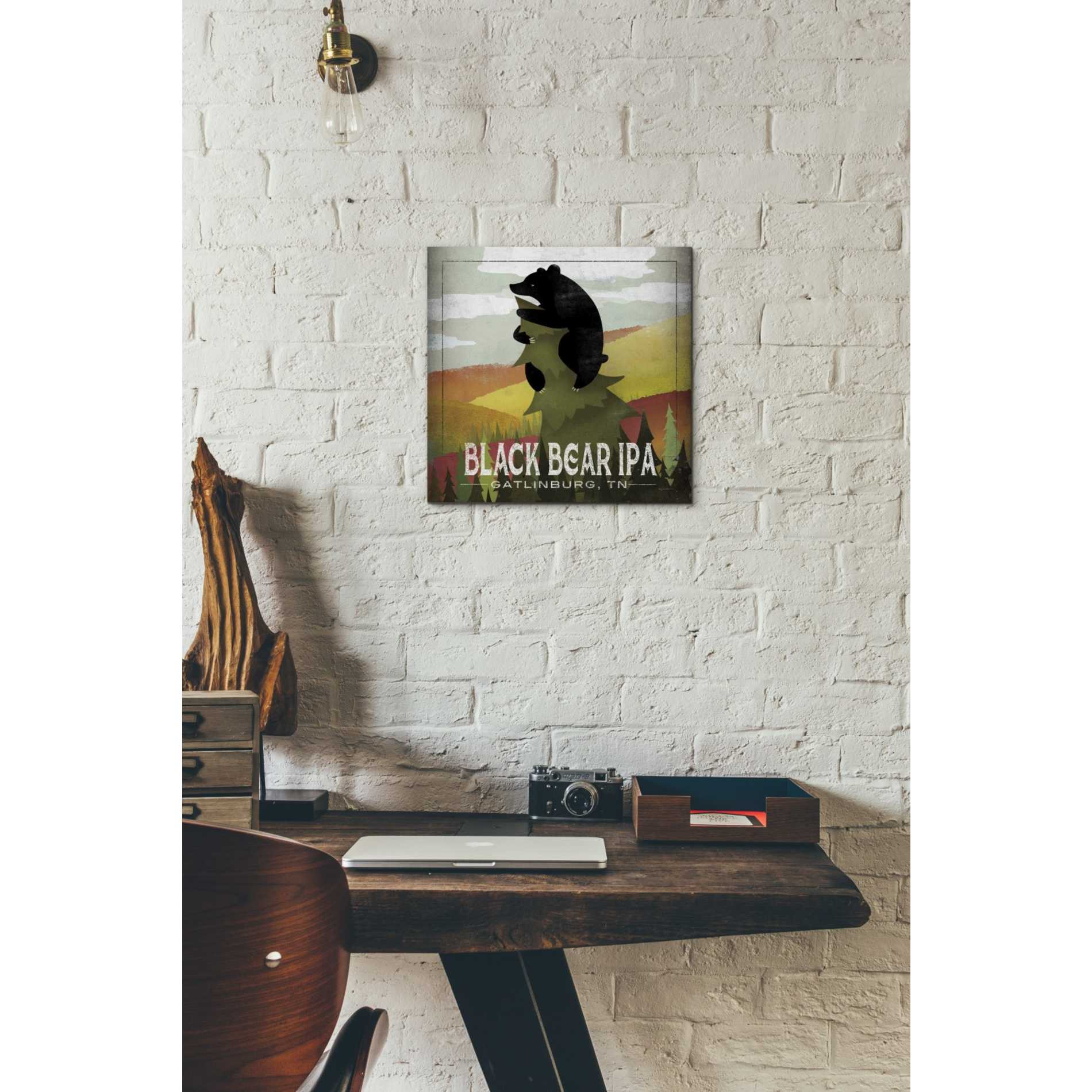 'Leaf Peeper Black Bear IPA' by Ryan Fowler, Canvas Wall Art,12 x 12