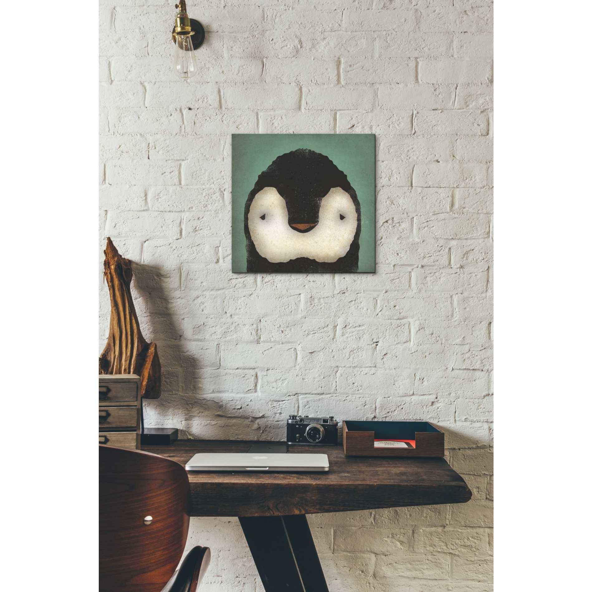 'Baby Penguin' by Ryan Fowler, Canvas Wall Art,12 x 12