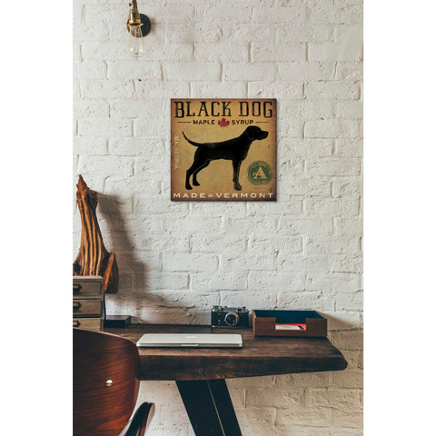 Image of 'Black Dog at Show' by Ryan Fowler, Canvas Wall Art,12 x 12