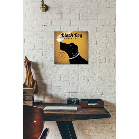 Image of 'Black Dog Coffee Co' by Ryan Fowler, Canvas Wall Art,12 x 12