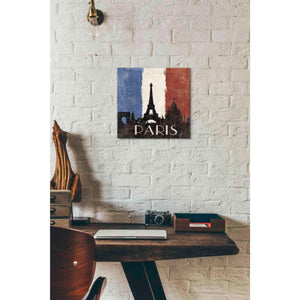 'Paris' by Moira Hershey, Canvas Wall Art,12 x 12