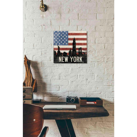 Image of 'New York' by Moira Hershey, Canvas Wall Art,12 x 12