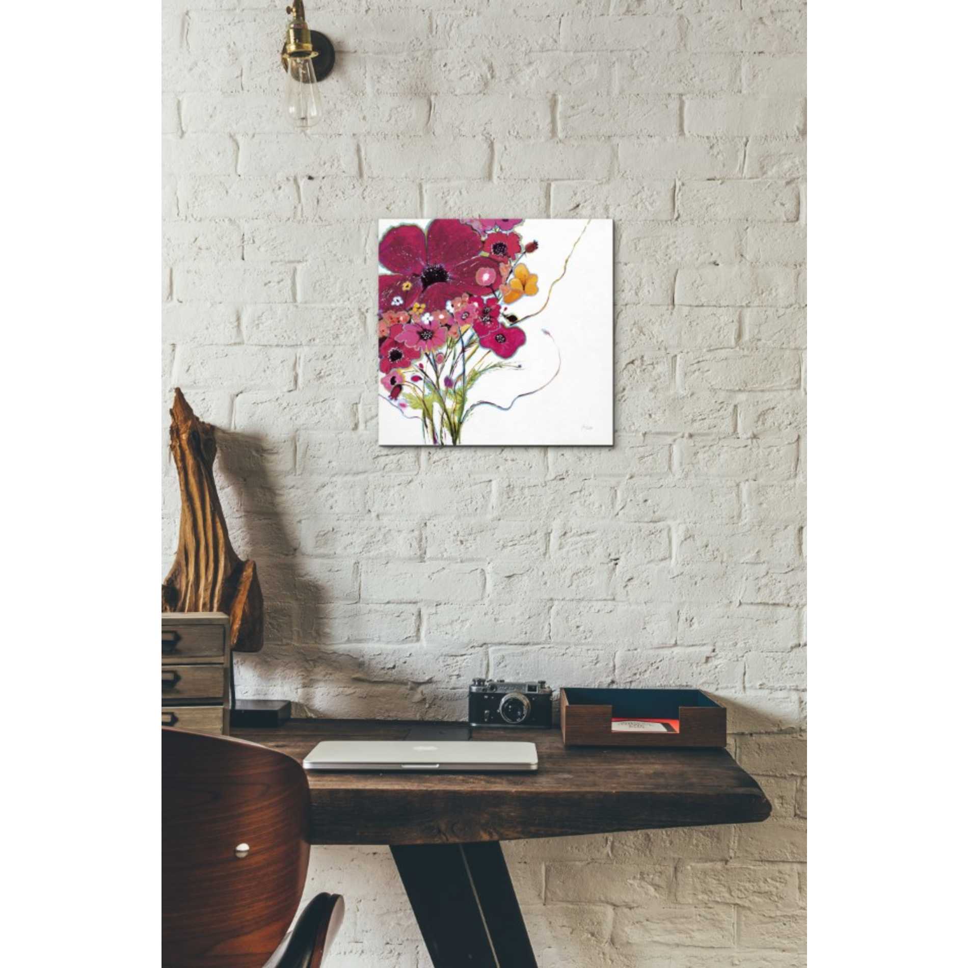 'Crazy Daisy Pink' by Jan Griggs, Giclee Canvas Wall Art