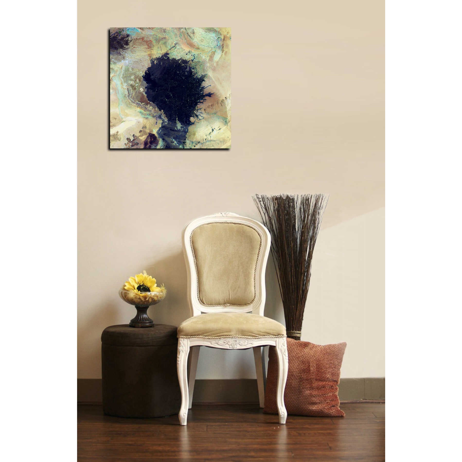 'Earth As Art: Lava Field' Canvas Wall Art,12 x 12