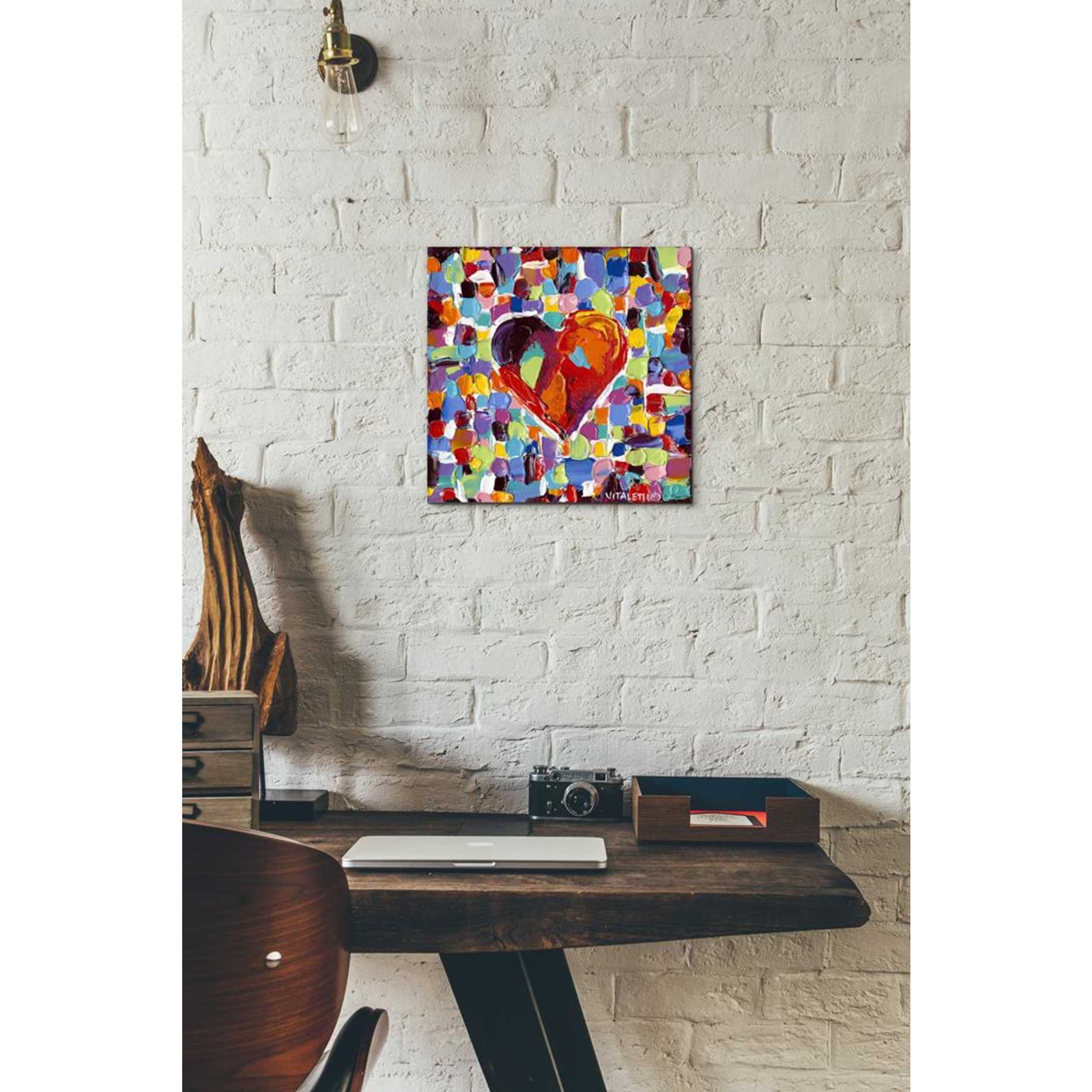 'Mosaic Heart III' by Carolee Vitaletti Giclee Canvas Wall Art