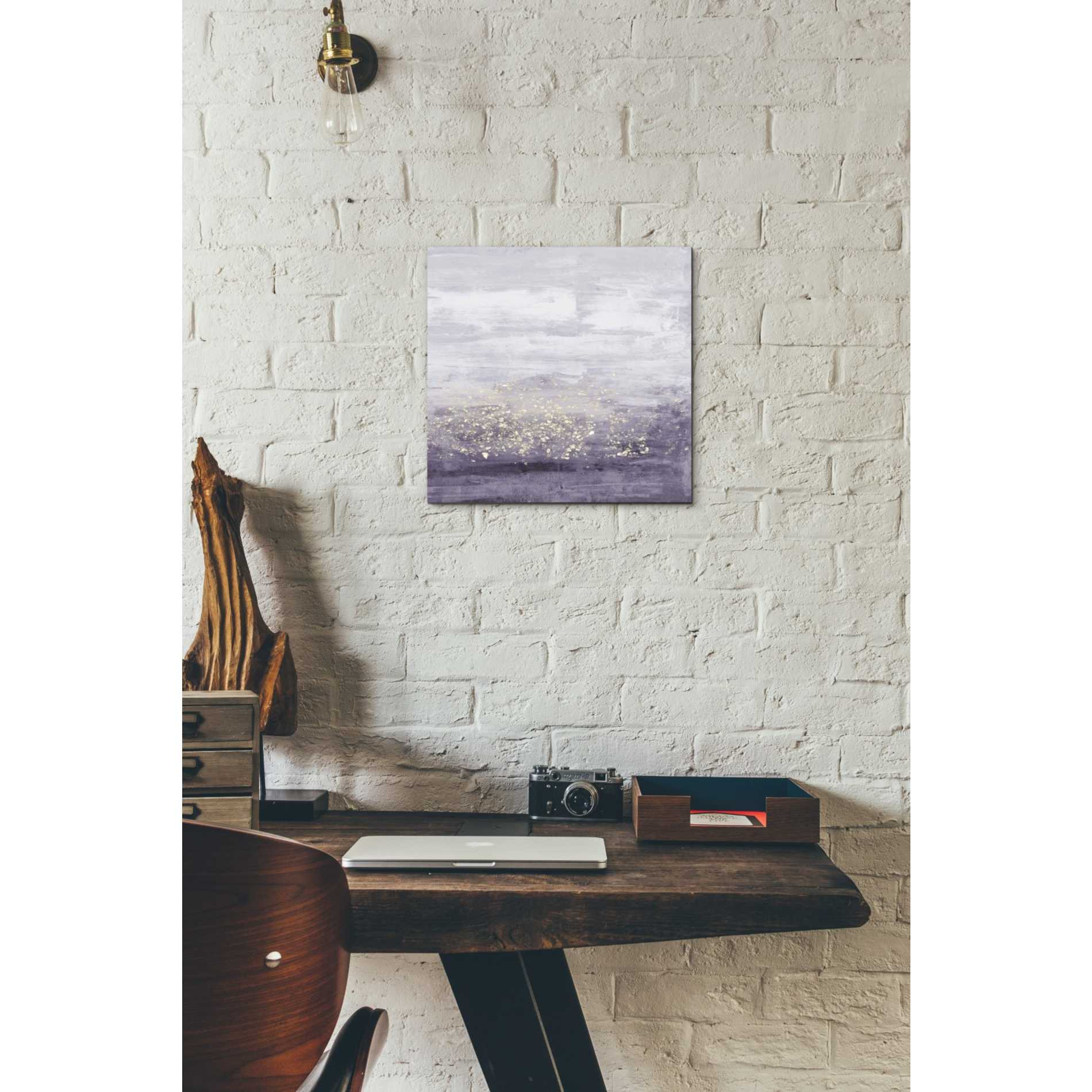 'Amethyst Glitter I' by Jennifer Goldberger Giclee Canvas Wall Art