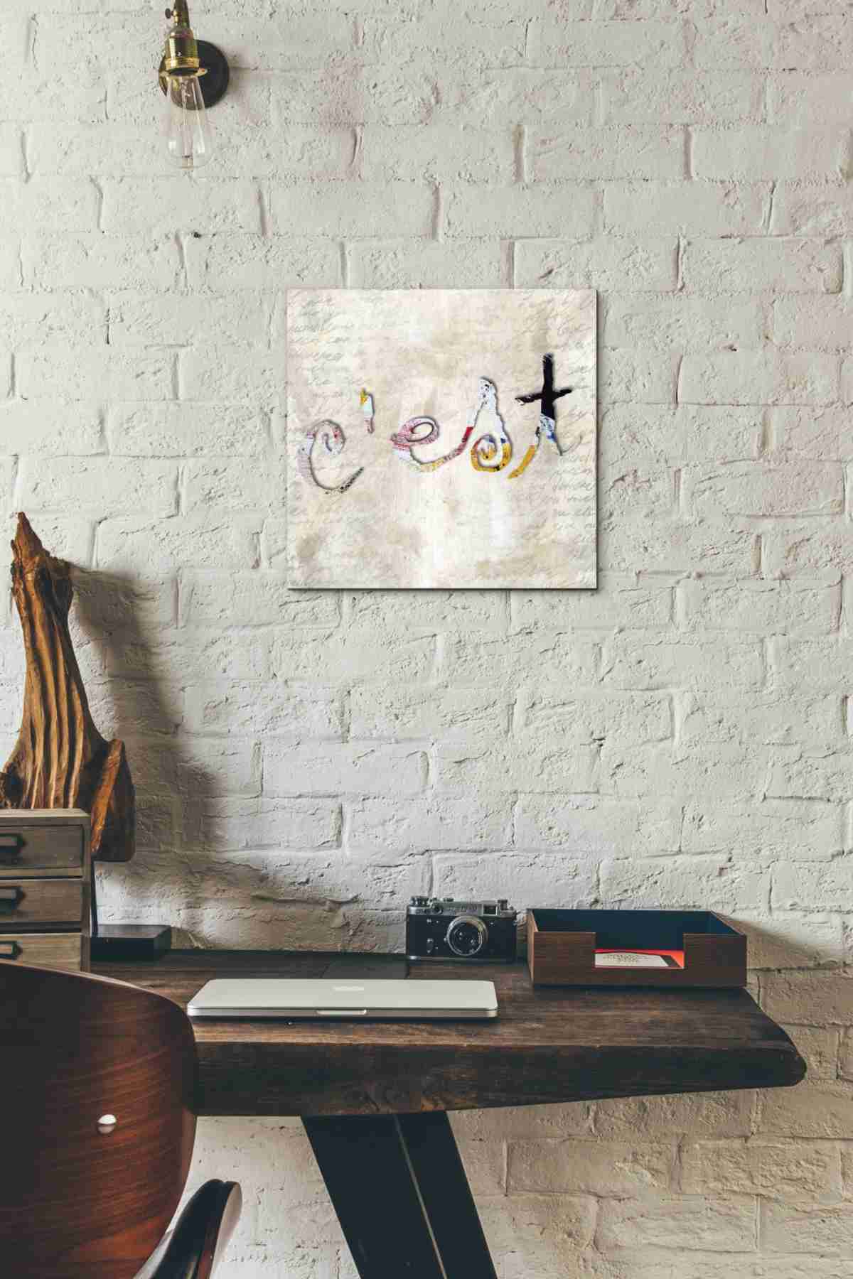 'C'est' by Karen Smith, Canvas Wall Art,12x12