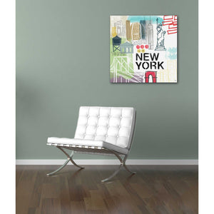 'New York' by Linda Woods, Canvas Wall Art,12 x 12