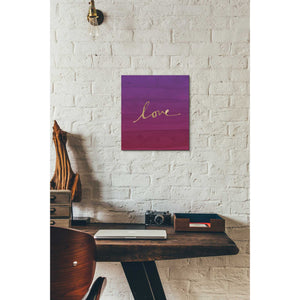 'Love' by Linda Woods, Canvas Wall Art,12 x 12